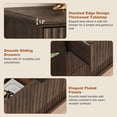 thumbnail image 5 of ANPOO Fluted 9 Drawer Dresser with Charging Station, 63'' Wide Farmhouse Wood Clothes Storage Organizer with Fluted Fronts & Metal Handle, for Bedroom, Living Room, Entryway, 5 of 9