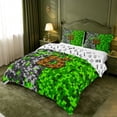 thumbnail image 2 of meiyoeat Retro Pixel Gamer Print Bedding For Boys,Personalized Initial Letter B Duvet Cover Full,Reversible,3 Pieces,1 Duvet Cover and 2 Pillowcases, 2 of 6