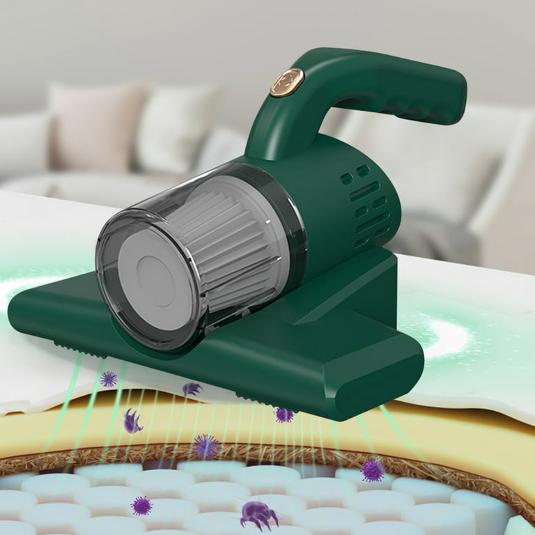 Mattress Vacuum Cleaner, Handheld Bed Cleaner with 2 Modes, Vacuums Dirt,  Pet Hair with 6,000 per Minute Agitation, Washable Filter, Great for Sofa