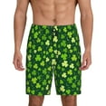 thumbnail image 2 of Rocae Happy St. Patrick's day for Men's Soft Sleep Pajama Shorts, Waistband and Pockets, 2 of 9