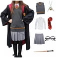 thumbnail image 2 of Disfraz de Hermione Granger para mujer, uniforme escolar, capa, disfraz de Halloween, 2 of 2