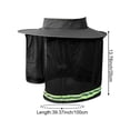 thumbnail image 2 of Slccxzc Hardhat Sun Shade Hard Hat Sunshade Construction Sun Protection Breathable Cooling Safety Helmets Accessories, 2 of 7