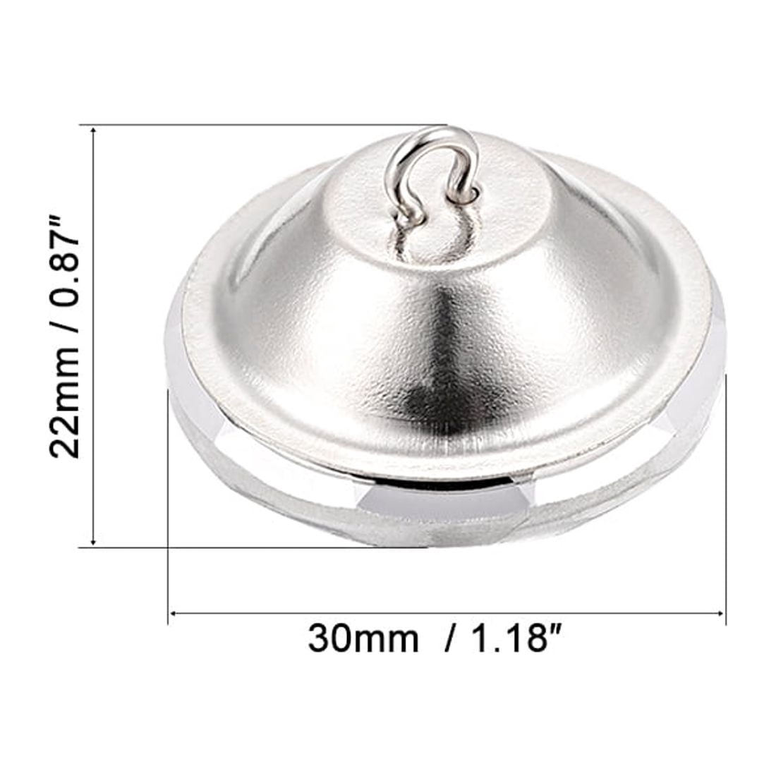 Uxcell 20mmx16mm DIY Decoration Crystal Upholstery Buttons 50 Pack, 30mmx22mm