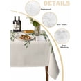 thumbnail image 2 of Eucalyptus Leaves Table Cloth, Sage Green Spring Botanical Rustic Waterproof Tablecloth for Rectangle Tables, Reusable Washable Fabric Table Cover for Restaurant Kitchen Dining Tables 60"x102", 2 of 6