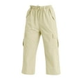 thumbnail image 5 of Bovemsi Casual Pants for Women Womens Plus Size Wide Leg Cargo Summer Hiking Outdoor Pant Beach Trousers with Pockets, 5 of 6