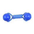 thumbnail image 3 of Pelota de cuerda para perros, resistente a las mordeduras, juguete de ejercicio, entretenimiento interactivo para mascotas Azul, 3 of 9
