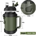 thumbnail image 4 of Gallon Jug, 128oz Large Insulated Stainless Steel Sports Water Jug, Large Triple Wall Vacuum Insulation Water Bottle-Keeps Cold up to 48 Hrs-Sweat Proof,for Gym, Hiking & Camping, 4 of 7