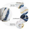 thumbnail image 5 of Blue Marble Shower Curtain Set ，Waterproof Fabric Shower Curtains Abstract Retro Shower Curtains for Bathroom,Bathroom Decor 60"x72", 5 of 6