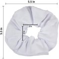 thumbnail image 5 of Motique Accessories Large Solid Scrunchie for Adult Female - Set of 6-Hot Pink Light Pink White, 5 of 5