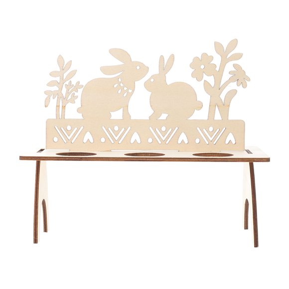 YSNOOWE Estante Para Huevos De Hogar Beige Con Grabado Decorativo Para Festival De Pascua