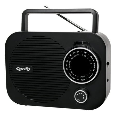 JENSEN MR-550-BK Portable AM/FM Radio (Black) (Best Small Portable Speakers)