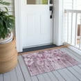 thumbnail image 6 of Addison Rugs Chantille Indoor/Outdoor Transitional Floral Plum Washable Rectangle Rug, 1'8" x 2'6", 6 of 6