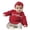 Watermelon Red, variant on KPOPLK Baby Toddler Kids Girl Sweaters Long Sleeve Letter Embroidery Knit Pullover Toddler Tops 6 9 12 18 24 Months 2T 3T 4T,Size 12-18 Months