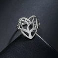 thumbnail image 3 of RSAMD Round Hollow Tree Of Life Ring For Women Man Stainless Steel Party Finger Rings -7-Steel Color A, 3 of 9