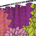 thumbnail image 3 of Pink Floral and Petal Pattern Shower Curtain 36"x72" ,Bathroom Decorative Shower Curtains Set with 12 Hooks,Modern Waterproof Washable Shower Curtain, 3 of 6
