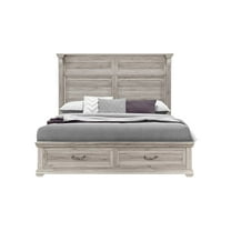 Global Furniture USA Contemporary Tatum Natural Full Bed With Storage, Natural