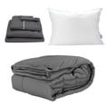 thumbnail image 1 of Edredón Individual Homy Gris + Sábanas Royal + Almohada Royal, 1 of 7