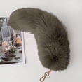 thumbnail image 3 of Biziza Keychain Backpack Fox Tail 15.75inch Animal Tail Shaggy Faux Fur Tail Realistic Fox Tail Keychain Decorative Therian Tail for Handbag Backpack Cosplay, 3 of 6