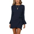 thumbnail image 1 of Vestido, Poliéster Cuello Redondo Transpirable Mujer Vestido Cómodo Bajo Irregular Para Trabajar Para Ir De Compras ANGGREK Otros, 1 of 8
