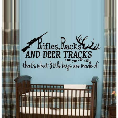 Rifles Racks and Deer Tracks, with Rifle #3 ~ Wall Decal: Children 20