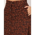 thumbnail image 5 of Moomaya Printed A-Line Skirt For Women, Front Buttoned Midi Skirts, 5 of 9