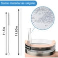 thumbnail image 4 of 6-Pack Replacement Straws for 40oz Tumblers, Reusable Clear Straws with Cleaning Brush, 4 of 5