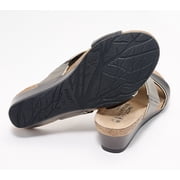 Naot 1.75 Inch Heel Womens Leather Wedge Slide Tiara Sandals for Adults