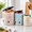 Botanica-Potato, Onion, Garlic Set, variant on Terazzo-Potato, Onion, Garlic Set Metal Food Storage Canisters for Pantry Organization