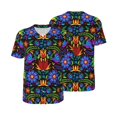 thumbnail image 6 of Rocae Colorful Floral for Breathable Men's Baseball T-Shirt Fashionable Casual Baseball Jersey, Moisture-wicking Sportswear X-Large, 6 of 9