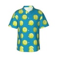thumbnail image 2 of Picia Ball Tennis Gentle Cotton Regular Fit Short Sleeve Casual Hawaiian Shirt for Men-Small, 2 of 9