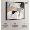 thumbnail image 2 of Softened Encounters I Canvas Neutral Abstract Art by Art Remedy, Black Frame, 30 x 30, 2 of 7