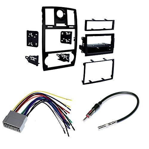 Car Cd Stereo Receiver Dash Install Mounting Kit Wire Harness And Radio Antenna Chrysler 2005 2007 Walmart Com Walmart Com