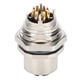 thumbnail image 1 of Conector de rosca rápida para cable eléctrico impermeable tipo orificio de montaje en panel M12BS8X, 1 of 14