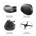thumbnail image 2 of Grace & Grace Rolling Drafting Chair Height Adjustable Stool with Backrest and Footrest for Computer,Studio,Workshop,Classroom, Lab, Counter, Home Office, Work from Home Chair, Home Desk Chair (Black), 2 of 5