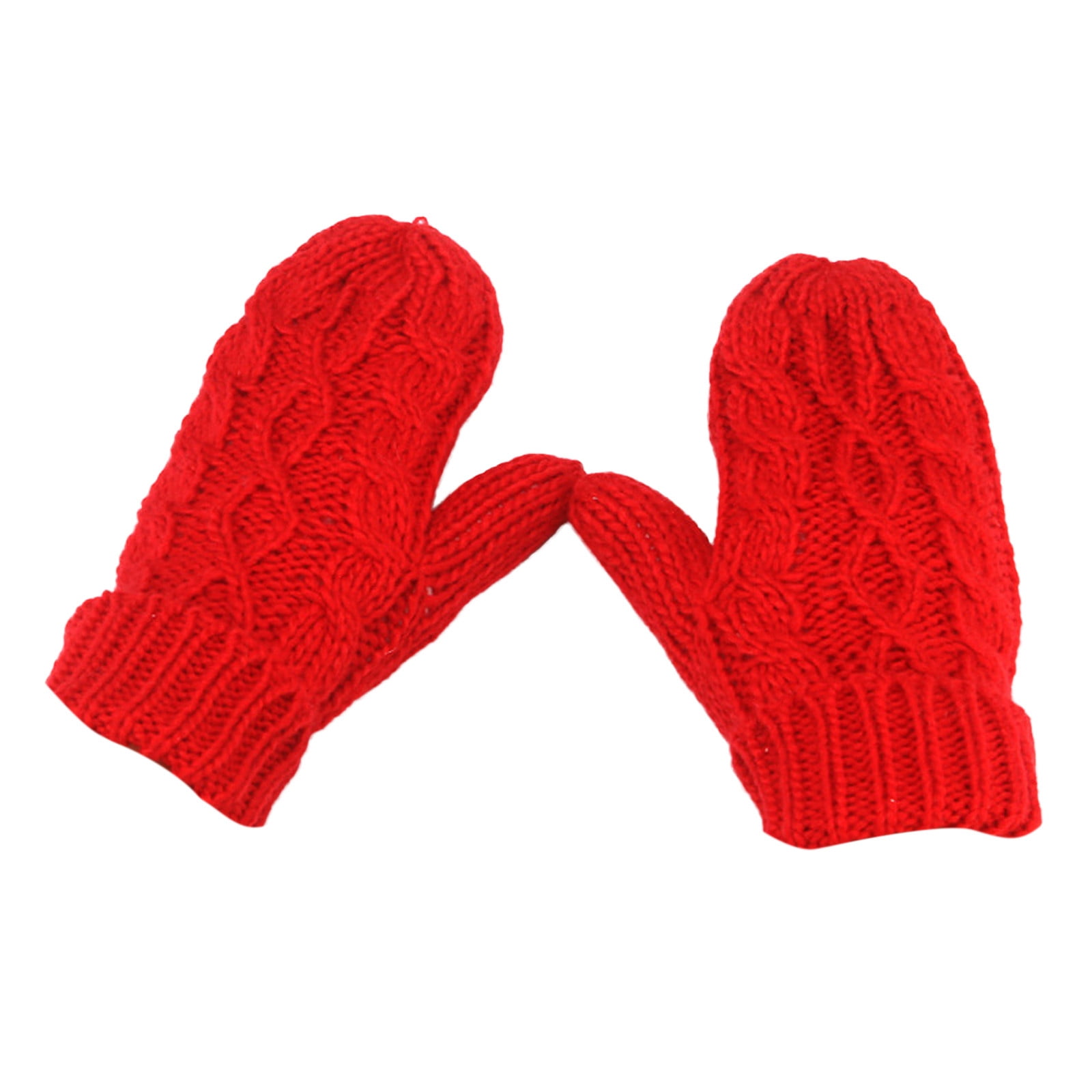 YUEHAO accessories Women Warmer Thicken Knitted Finger Thermal Skiing