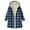 Blue, variant on Flannel Jacket For Women Trendy Sherpa Fleece Lined Button Down Plaid Shacket Long Sleeve Hooded Jackets Fall Winter Coat
