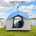 thumbnail image 5 of Resenkos 2000mm Waterproof SUV Tent, Car Tent 3 Doors & Mesh Window, for 5-6 Person Camping, Travel, Gray, 5 of 7