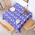 thumbnail image 2 of Blue Unicorn Rainbow Pattern Square Tablecloth,Waterproof Square Table Cover,Wipeable Spillproof Washable Table Cover for Home Kitchen Party Decor 60"x60"(152x152cm), 2 of 6