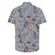 thumbnail image 5 of Blusa y camisa de manga corta con cuello vuelto para hombre, camisa hawaiana informal con estampado floral, camisa de manga corta con solapa, blusa, camisa de poliéster para hombre, 5 of 6