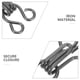 thumbnail image 3 of unbranded 200Ud Y Ojos De En Metal Negro Para Invisible De Prendas En Casa, 3 of 6