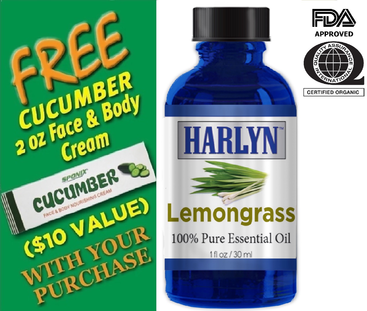 Lemongrass Essential Oil 1 Oz (30 mL) Aromatherapy Oil 100 Pure