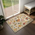 thumbnail image 3 of relayinert Anti-fouling Floral Washable Rug Durable Polyester Washable Entry Rugs Indoor Door Mats Entryway Rug 1 60*90cm, 3 of 6