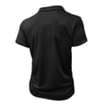thumbnail image 6 of Tqyyweavej Men's Halter Shirts Solid Color Short Sleeve Lounge Workout Pullover Quarter Zip Lapel Collar V Neck Tops with Pocket Size S to 3XL, 6 of 8