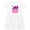 White with Speckles, variant on Inktastic Girl Hippo Girls Toddler Dress
