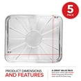 thumbnail image 2 of Disposable Foil Oven Liners (5 Pack) Aluminum Foil Oven Liners for Bottom of Electric Oven & Gas Oven, Reusable Oven Drip Pan Tray for Cooking & Baking, Disposable Baking Mats - Stock Your Home, 2 of 5
