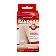 Mueller Sport Care Antimicrobial 4" Elastic Bandage with Clips, 1.0 CT