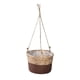 thumbnail image 1 of Macetas de paja tejida para almacenamiento, cesta colgante para plantas, práctica maceta tejida para flores Marrón, 1 of 9