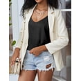 thumbnail image 4 of Ekouaer Womens Silk Satin Camisole Tank Tops V Neck Casual Spaghetti Strap Cross Back Sleeveless Basic Cami Shirt, 4 of 6