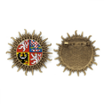 thumbnail image 1 of Czech National Emblem país Pin de gancho de metal vintage con forma de sol Unbranded M, 1 of 3