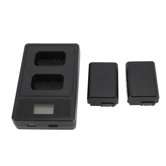 Batería Para Cámara NP FW50, Kit De Carga De Batería Para Cámara, Pantalla LED De Alta Capacidad 7,2 V 1850 MAh Para ILCE 5000 6500 7M2